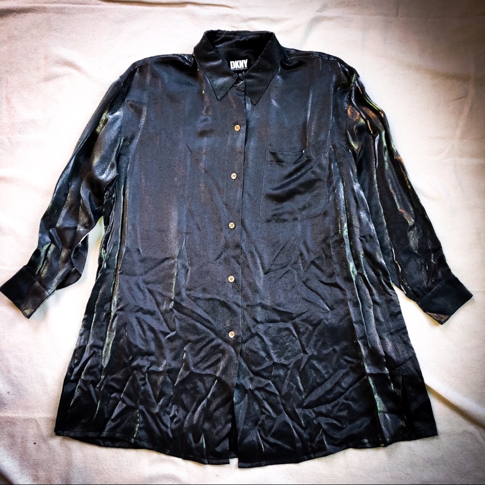 DKNY Donna Karan Metalic Tunic